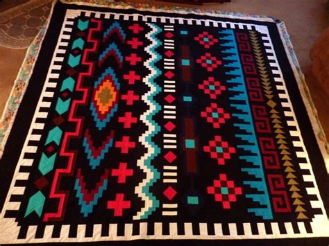 Navajo Sarape Quilt Southwestern Quilts Native American Quilt