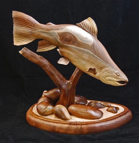 Fish Wood Carving Chainsaw Wood Carving Wood Carving Art