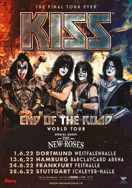 Kiss End Of The Road Neue Tour Termine Für 2022 Bestätigt Obliveon