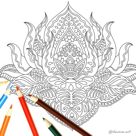 We did not find results for: Lotus flower from - Mandala coloring book www.amazon.com ...