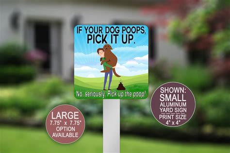 If Your Dog Poops Pick It Up Lawn Sign Funny Dog Signs Dog Etsy
