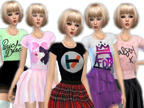 Band Tee Shirts The Sims 4 Catalog