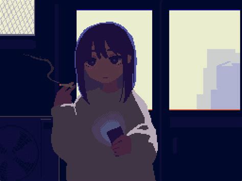 Yuki Nanami Anime Pixel Art Cool Pixel Art Pixel Art Design