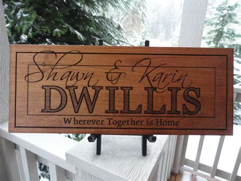 Wedding Carved Wood Sign Established Date Carved Wood Signs Wood
