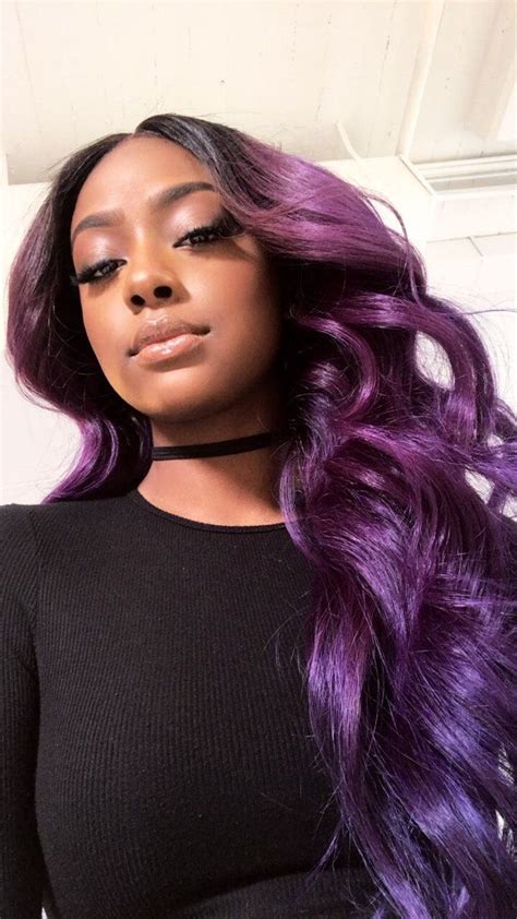 Embedded Image Purple Hair Black Girl Hair Color For