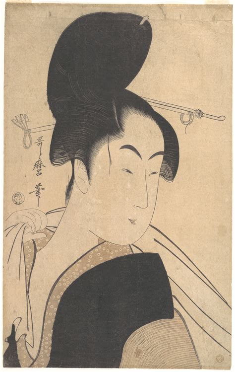 Kitagawa Utamaro Woman After A Bath Japan Edo Period 16151868