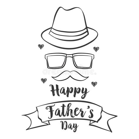 But why focus on father's day only? Happy Father Day Hand Draw Celebration Stock Vector ...
