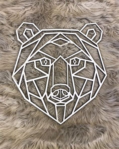 Geometric Bear Geometric Bear Geometric Animal Head Geometric Animals