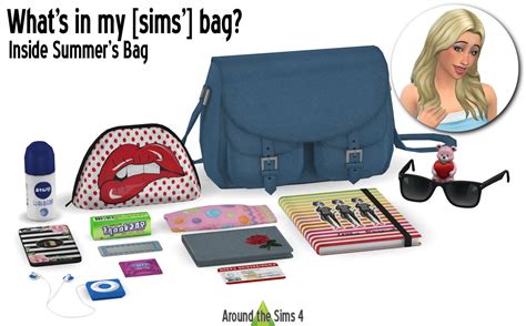 Sims 4 Ccs The Best Whats In My Sims Bag By Around