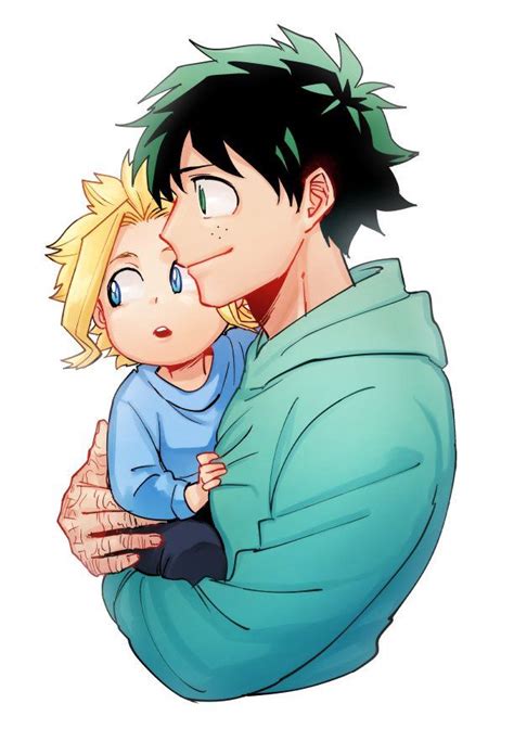 91 Best Dad All Might And Son Deku Images On Pinterest My Hero