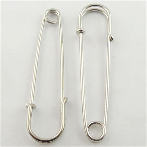 20pcspack Vintage Wholesale Silver Tone Safety Pin Brooch Pins