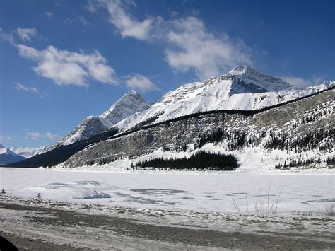 06 Mount Nestor And Old Goat Mountain Above Spray Lake From Highway 742
