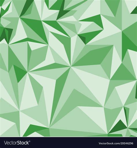 Abstract Green Pattern Of Geometric Shapes Vector Image