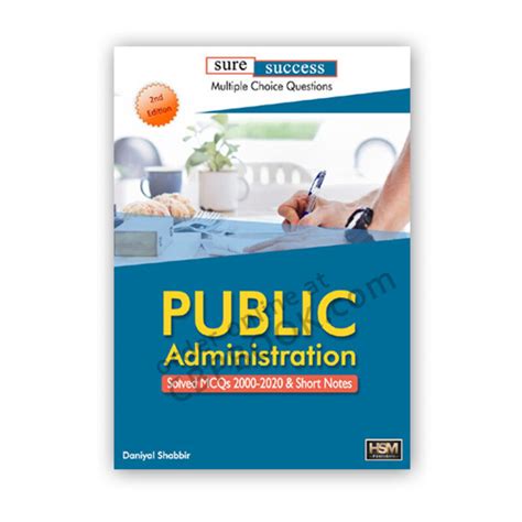 Public Administration Solved MCQs Short Notes HSM CBPBOOK