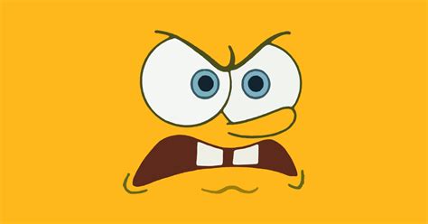 Angry Spongebob Squarepants Face Spongebob Squarepants Meme Affiche
