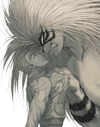 Takatori Saya Ushio To Tora Silver Hair Highres S Style Boy Girl Blue Eyes Blush