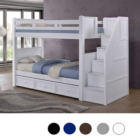 Extra Long Twin Bunk Bed With Storage Stairs