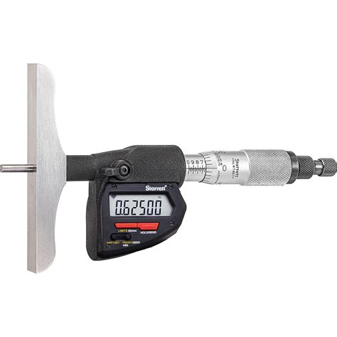 Starrett Electronic Depth Micrometers Maximum Measurement Inch 6