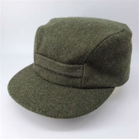 Filson Mackinaw Wool Cap Olive Green Insulated Flip Down Ear Flap Cap