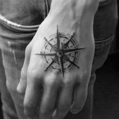 Compass Tattoo Designs For Men Hand Foto Kolekcija