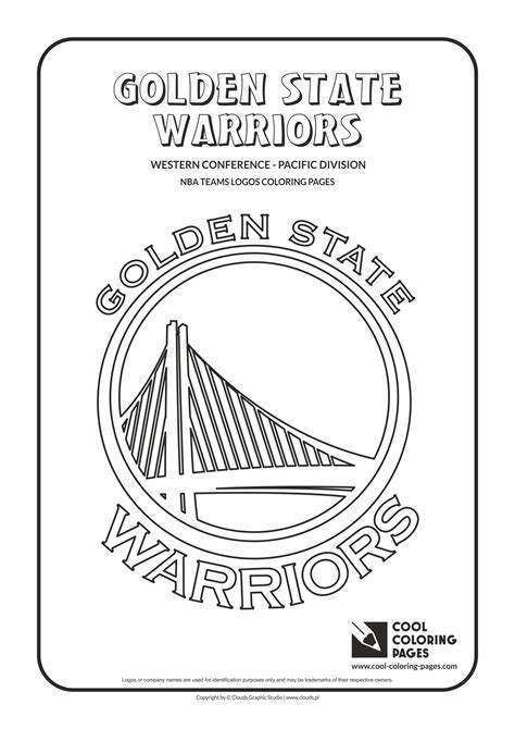 Cool Coloring Pages Golden State Warriors Nba Basketball
