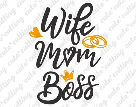 Wife Mom Boss svg Wife svg Mom svg Wife mom svg Blessed | Etsy in 2020 | Wife mom boss, Mom boss 