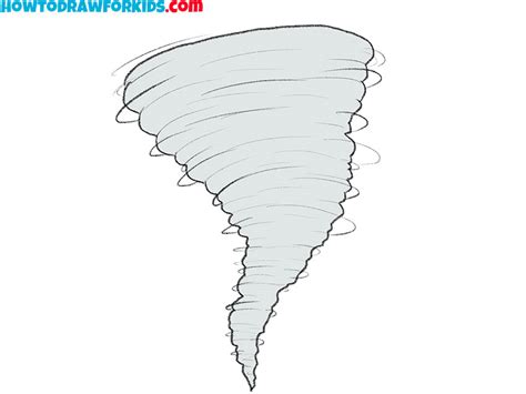 How To Draw A Tornado Easy Drawing Tutorial For Kids