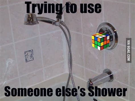 Trying To Use Someone Elses Shower 9gag