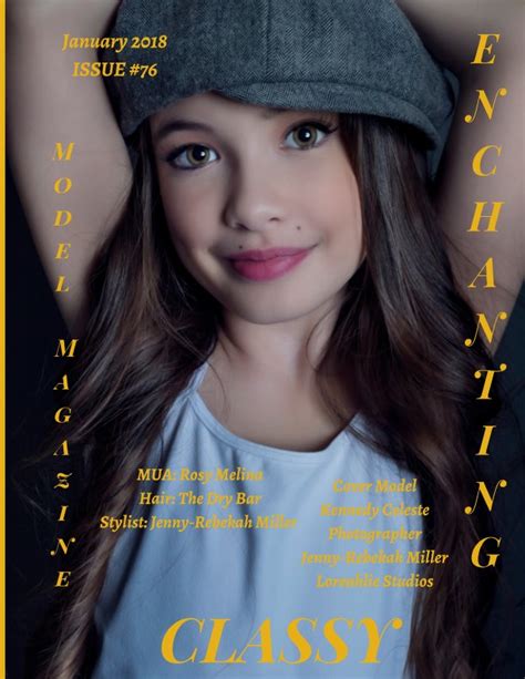 Issue 76 Enchanting Model Magazine January 2018 By Elizabeth A
