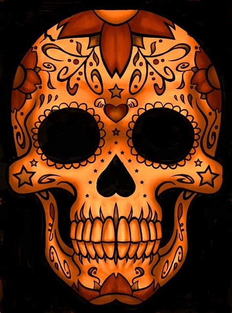 calavera sugar skull art sugar skull artwork skull artwork