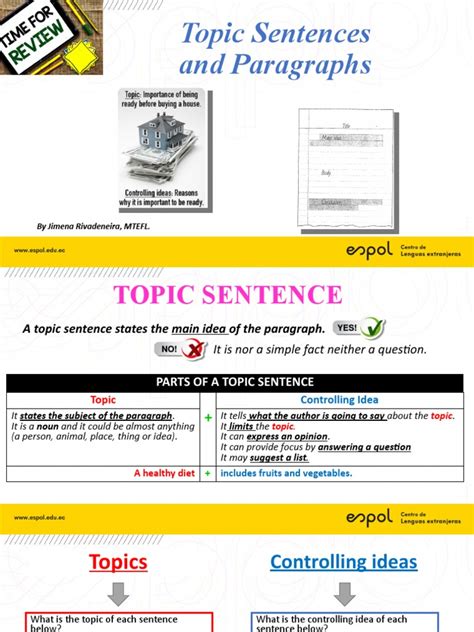 12 Topic Sentences And Paragraphs 1 Pdf Sentence Linguistics