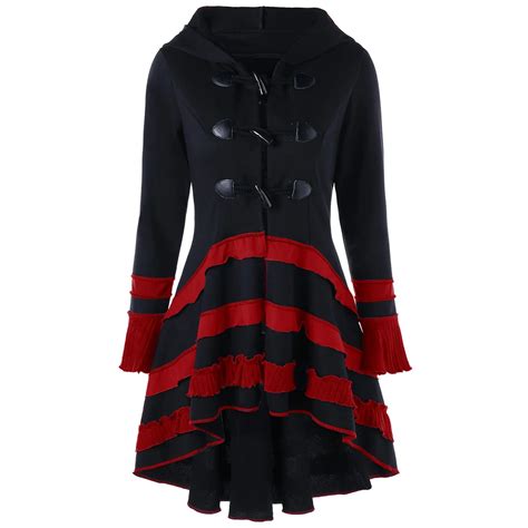 Buy Kenancy Vintage Gothic Trench Coat Women Button