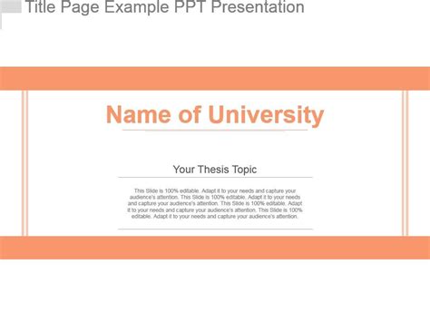 Title Page Example Ppt Presentation Powerpoint Slide Template