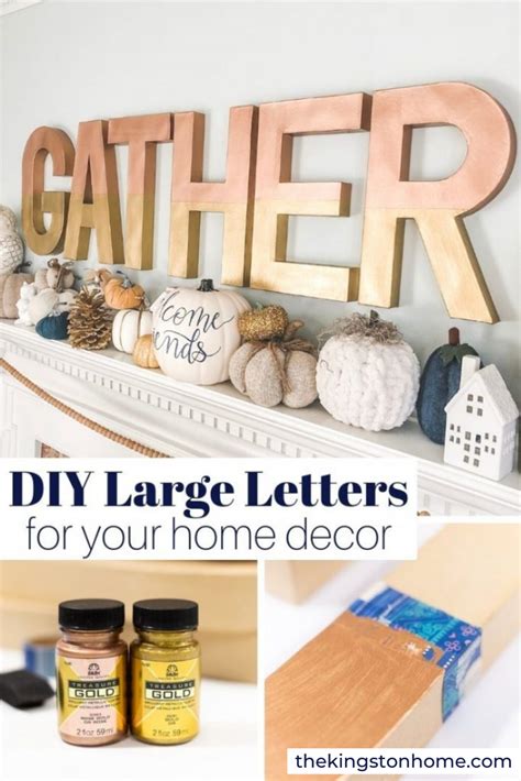 Diy Large Letters For Your Home Decor The Kingston Home