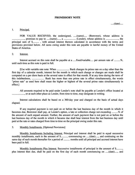 Fill out promissory note template in mins. 45 FREE Promissory Note Templates & Forms Word & PDF ᐅ ...