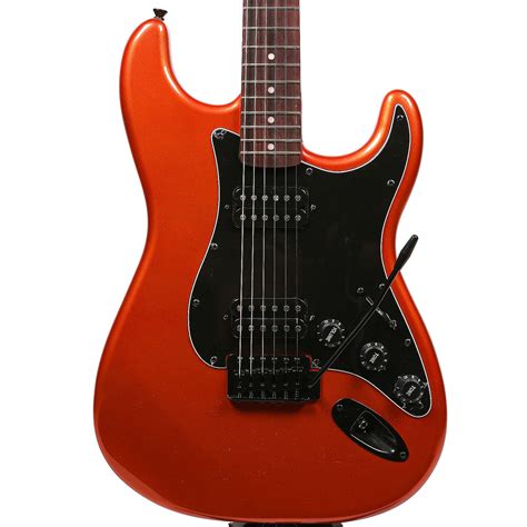 Squier Bullet Stratocaster Hh Metallic Orange Reverb