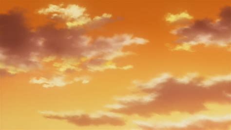 Yellow Anime Sky Wallpapers Wallpaper Cave