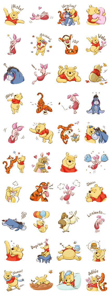 Pooh Y Sus Amigos La Vida Apacible Line Stickers Line Store
