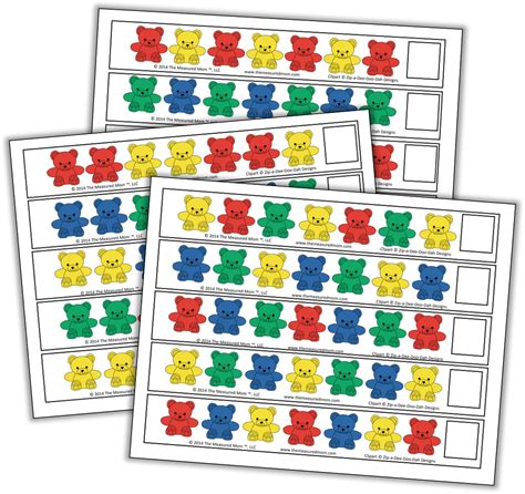 Bear Counter Pattern Strips For Preschoolers The Measured Mom