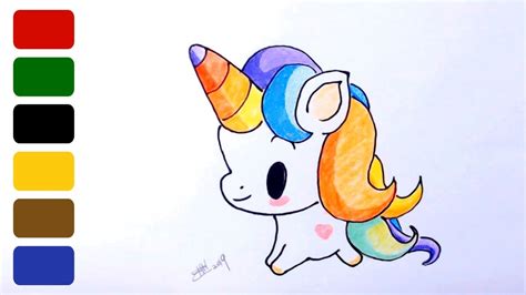 How To Draw A Cute Baby Unicorn Part 4 Youtube
