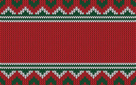 Christmas Pattern Fabric Texture Knitted Red Background Christmas New