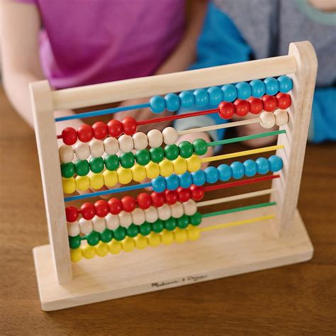 Buy Melissa And Doug Abacus Classic Wooden Counting Toy With 100 Beads