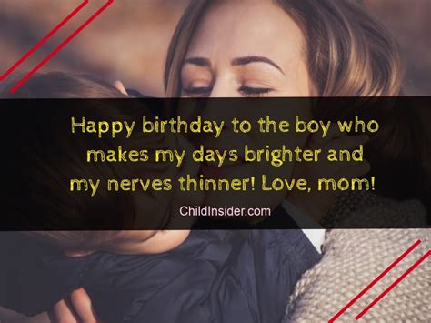 Congratulations my son for entering the new year. 50 Best Birthday Quotes & Wishes for Son from Mother ...