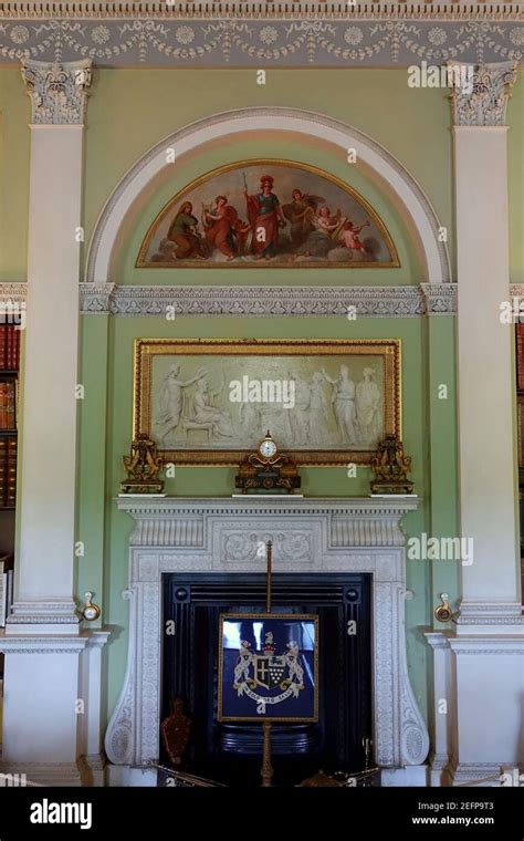 Old Library Harewood House West Yorkshire England Stock Photo Alamy