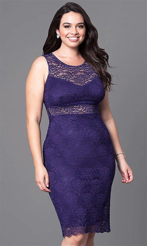 Fitted Short Lace Plus Size Cocktail Party Dress Plus Size Lace Dress Plus Size Holiday