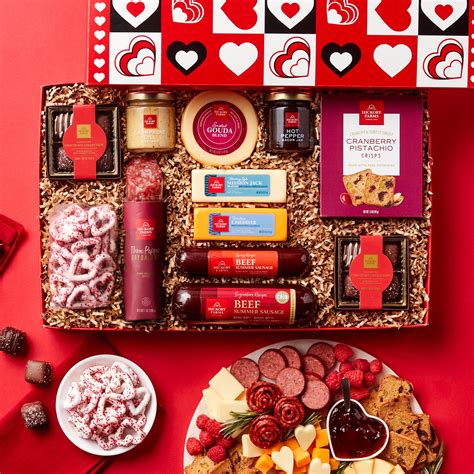 Valentines Day Charcuterie And Chocolate T Box Hickory Farms Kudosz T Baskets