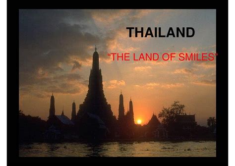Thailand Land Of Smile