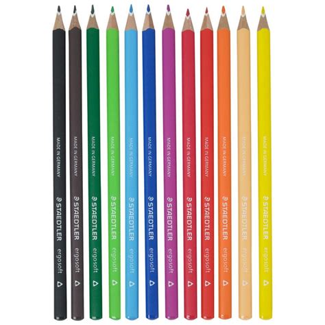 Staedtler Ergosoft Coloured Pencils Set Of 12 Art Pens And Pencils