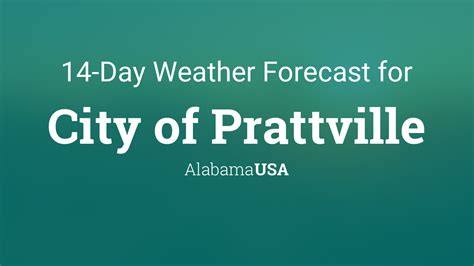City Of Prattville Alabama Usa 14 Day Weather Forecast