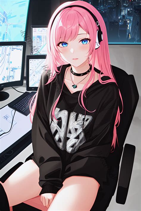 Hot Gamer Girl By Harutoart On Deviantart
